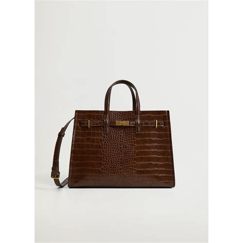 sac faux croco mango